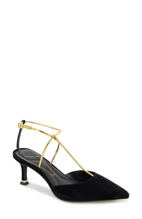 Umi T-Strap Pointed Toe Pump (Women)