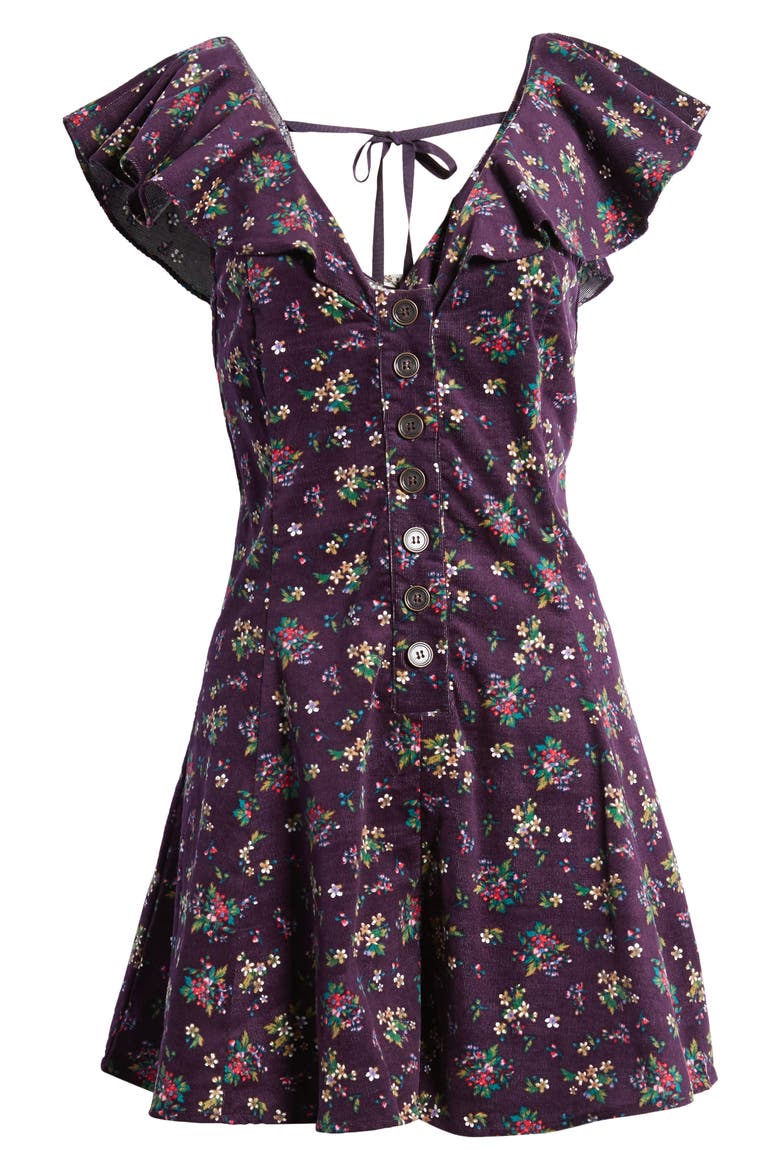 Violet Visions Corduroy Romper, Alternate, color, VIOLET VISIONS COMBO