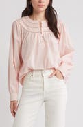 Caslon® Cotton Voile Popover Top