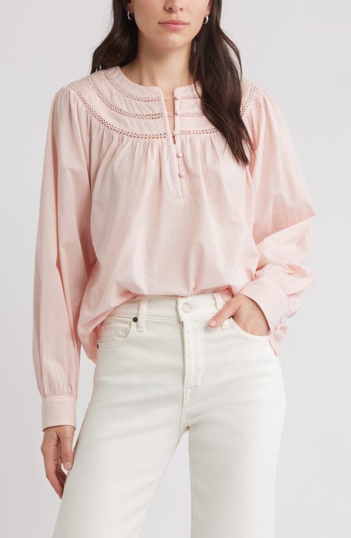 Caslonr Caslon(r) Cotton Voile Popover Top In Pink