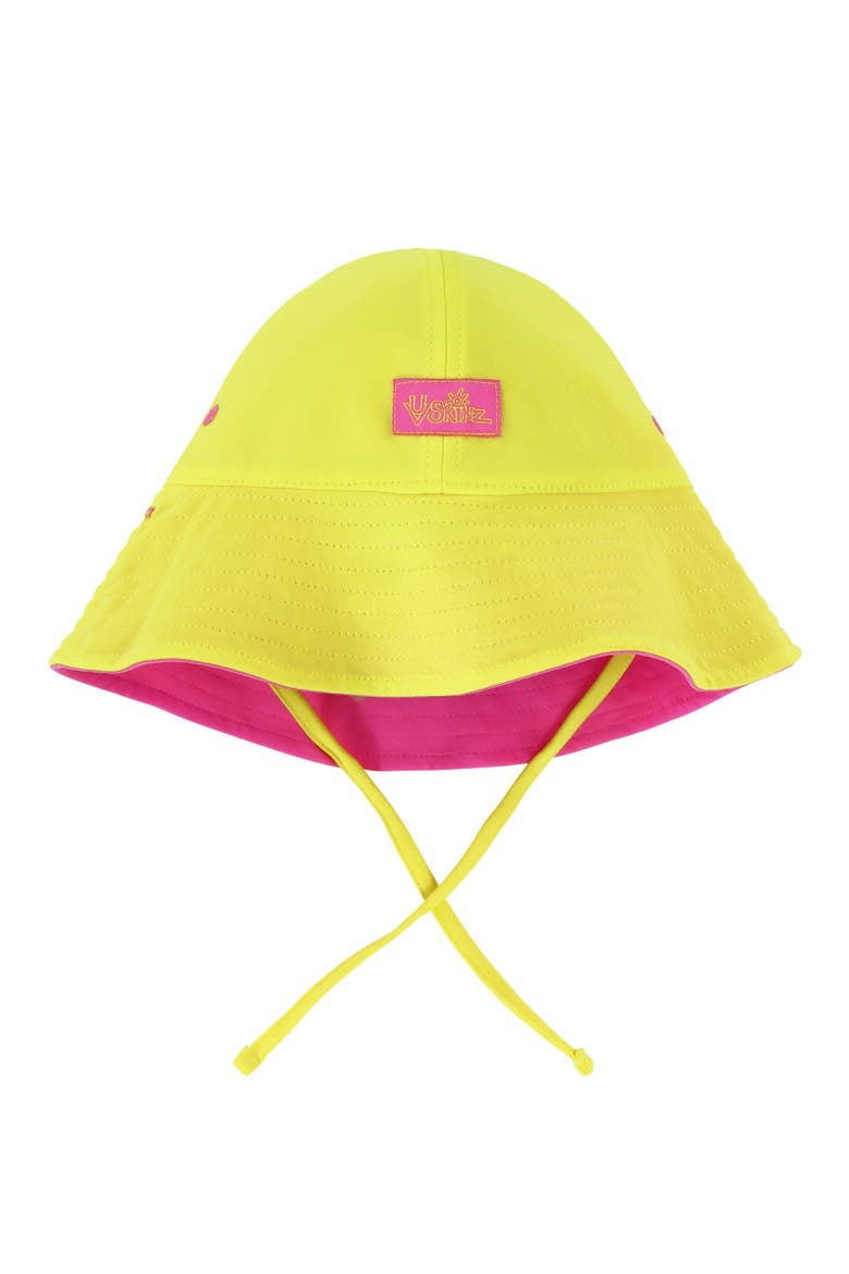 Reversible Sun Hat, Main, color, Neon Sorbet/Neon Yellow