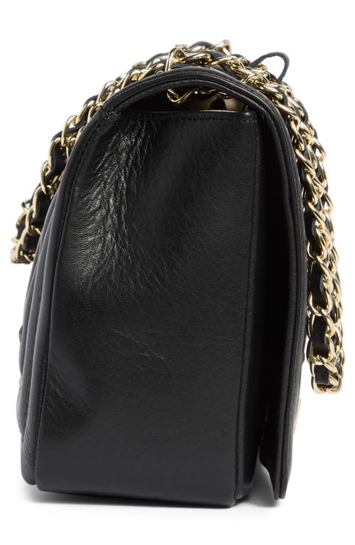 Valentino By Mario Valentino Alice Diamond Leather Tote Bag In Black