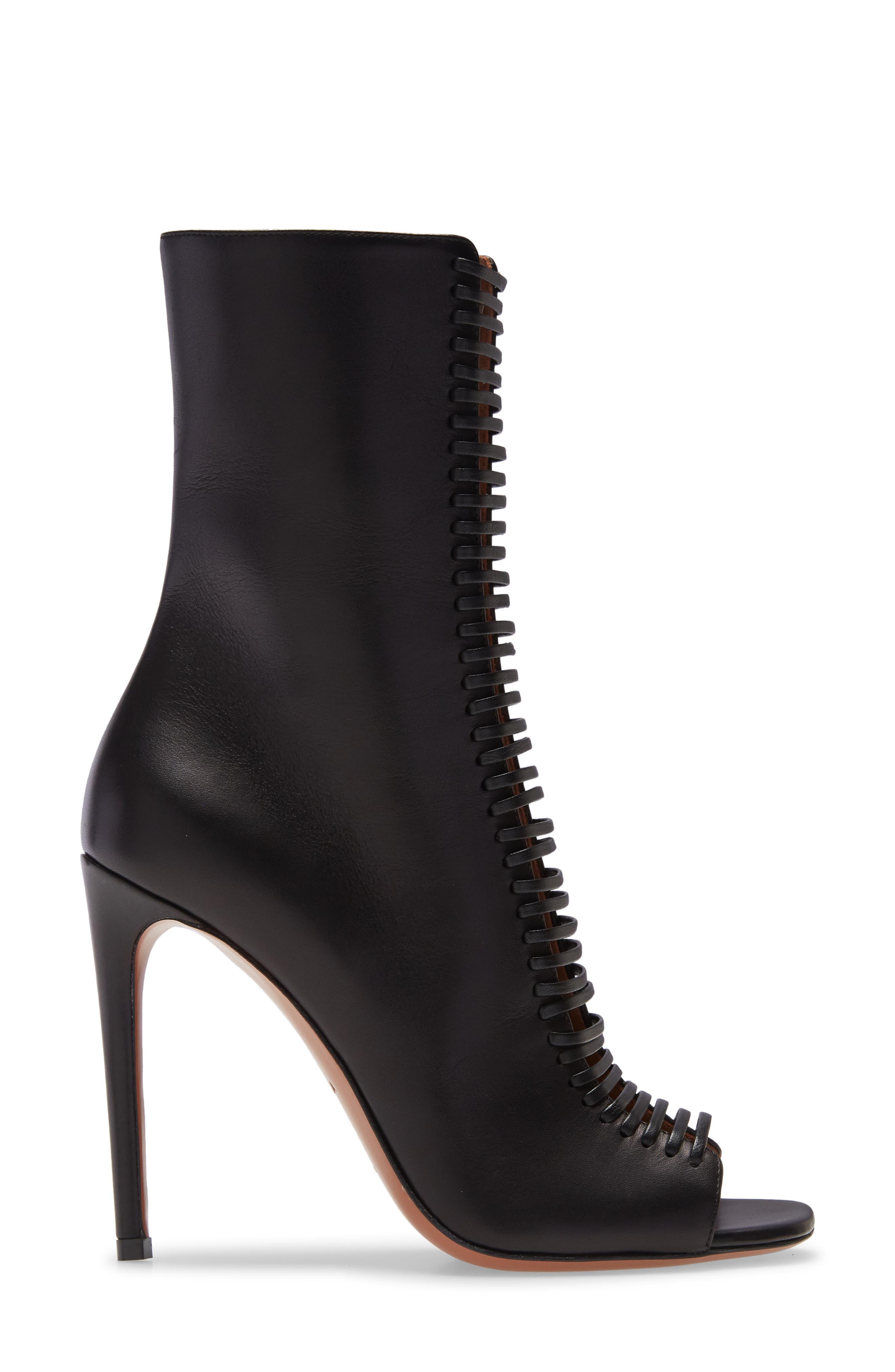 Alaïa Cutout Pump Boot, Alternate, color, 