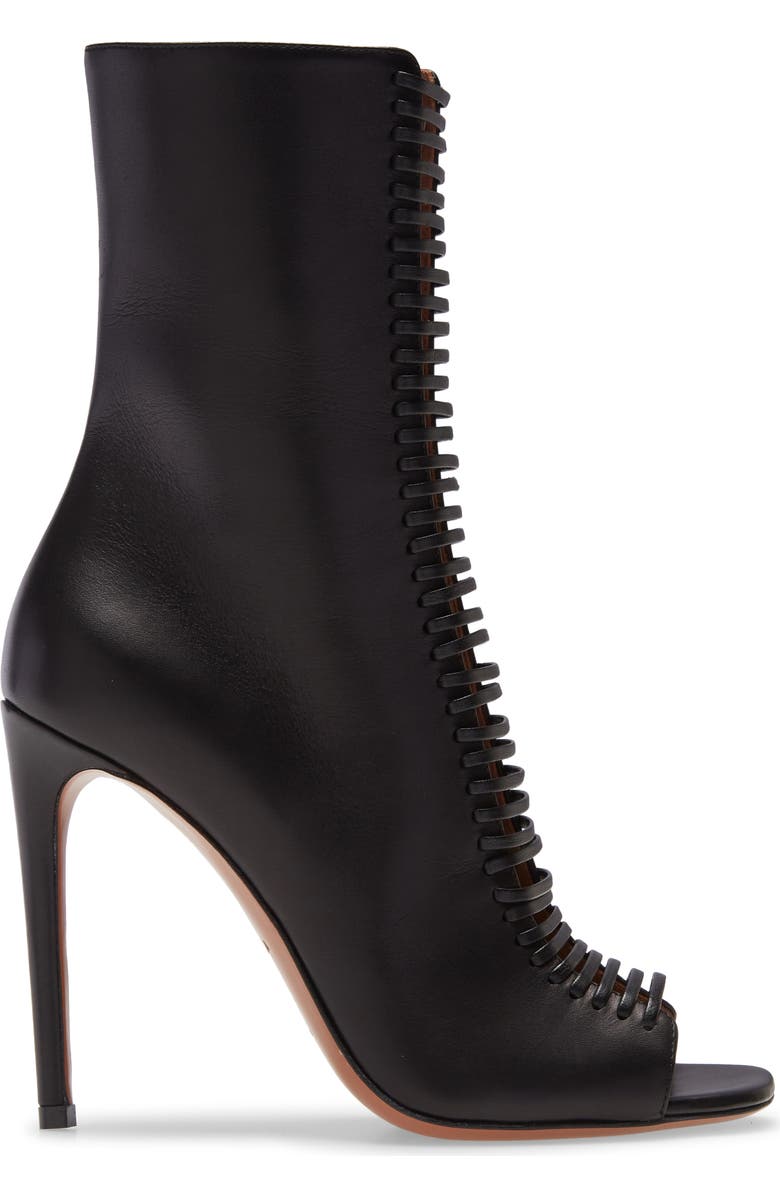 Alaïa Cutout Pump Boot, Alternate, color,