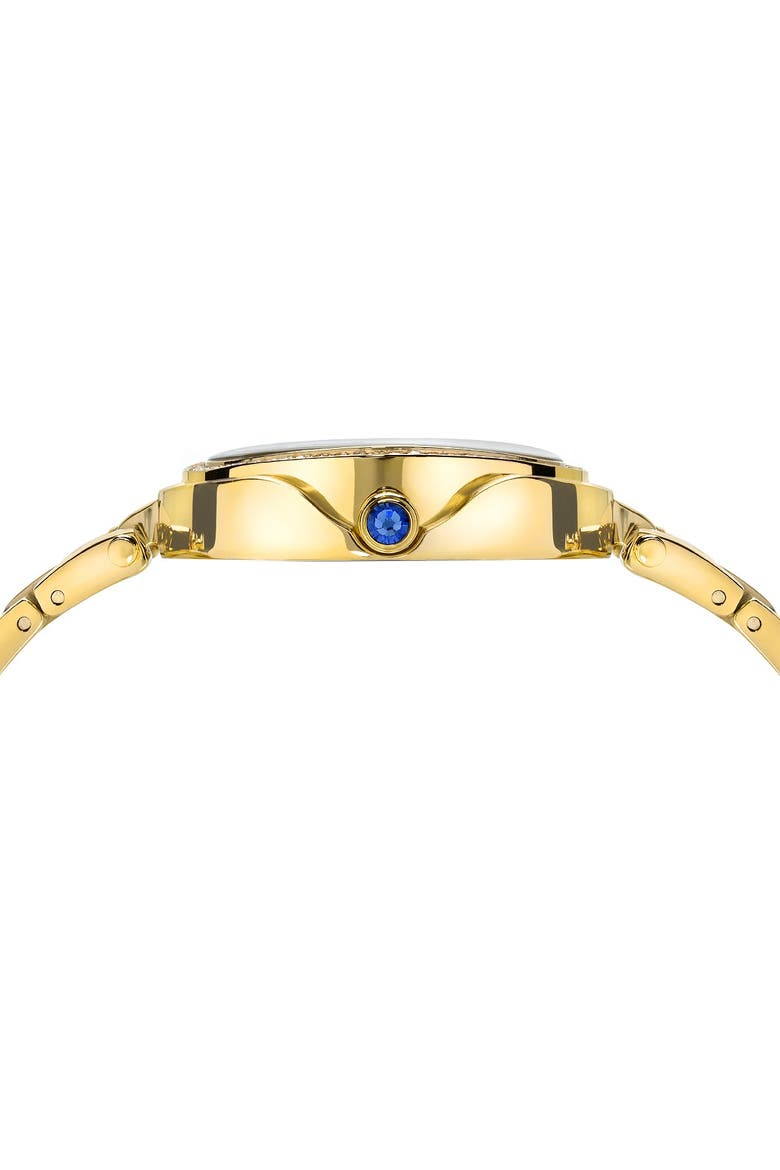 Women's South Sea Oval Swarovski Crystal Bracelet Watch, 30.75mm, Alternate, color, CHAMPAGNE