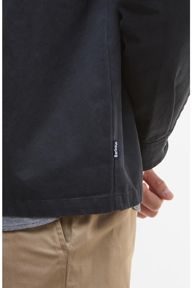 Lenker Twill Zip Overshirt, Alternate, color, NAVY