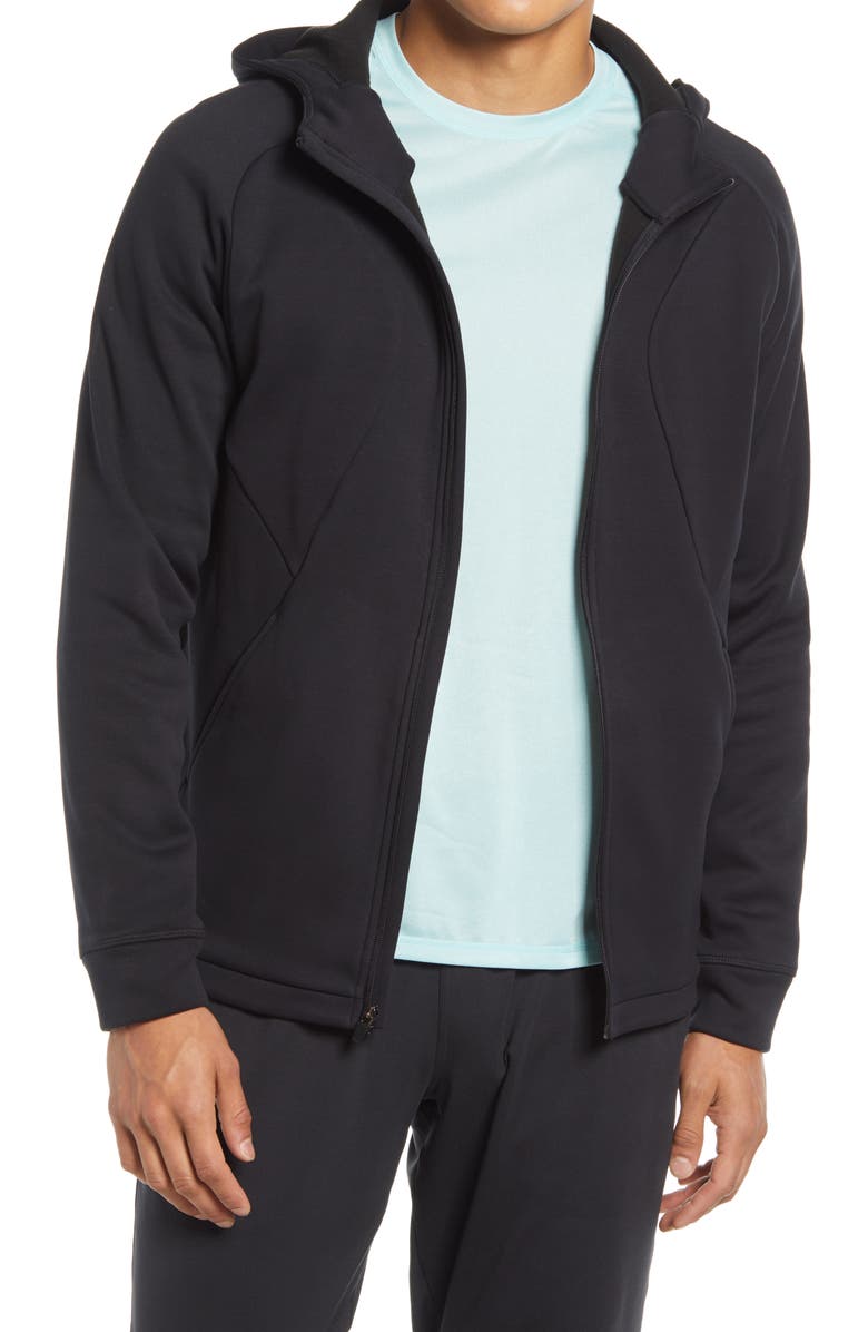 Zella Men's Training Day Hooded Fleece Jacket, Main, color, 