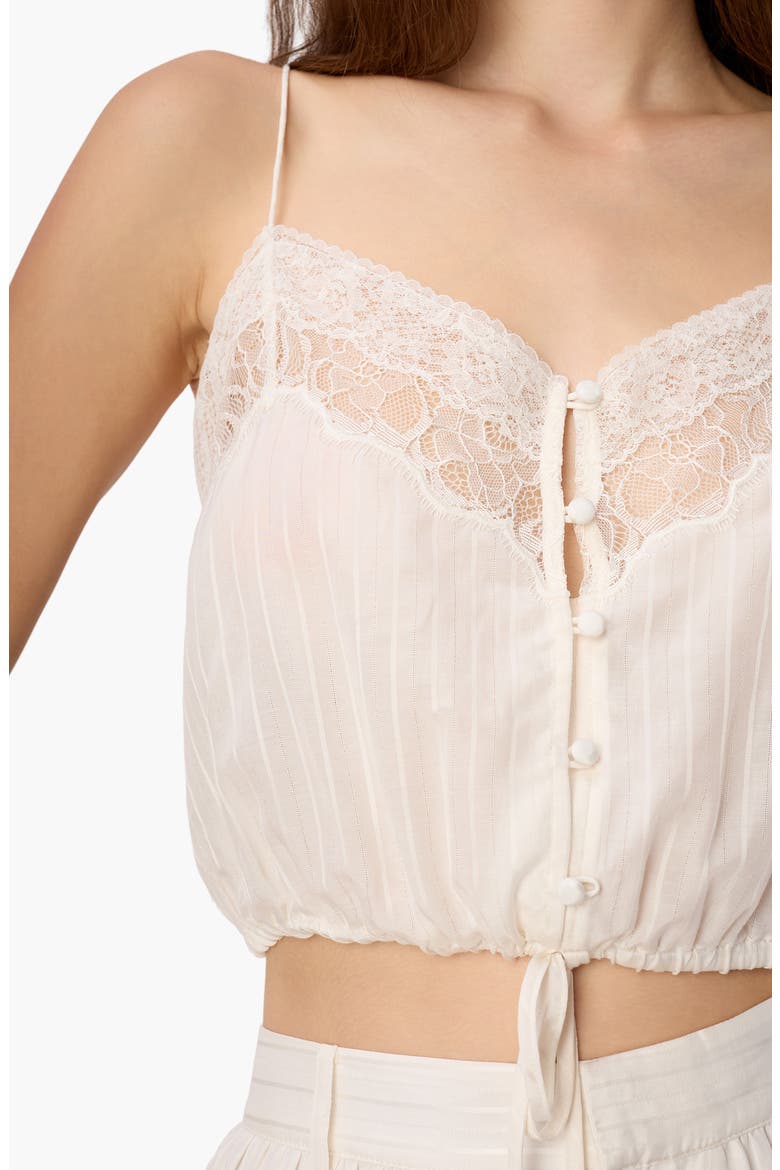 Libi Cotton & Silk Camisole, Alternate, color, MACADAMIA