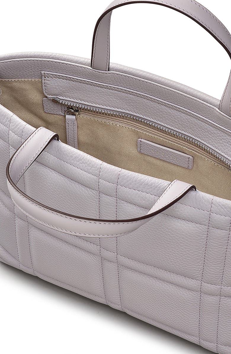 Radley Sunny Dene Small Zip Quilted Leather Satchel, Alternate, color, Thistle