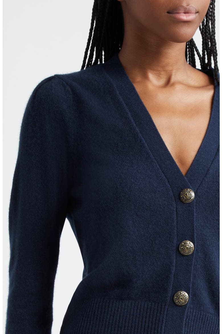 Solene Cashmere Cardigan, Alternate, color, NAVY
