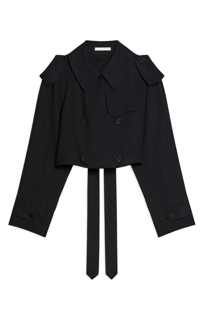 Helmut Lang Crop Trench Coat, Alternate, color, 