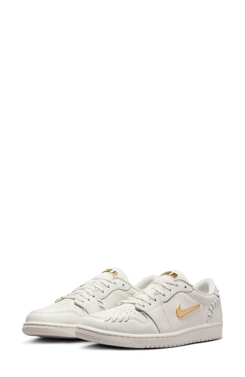 Jordan 1 Low Se Sneaker In Sail/metallic Gold/sail