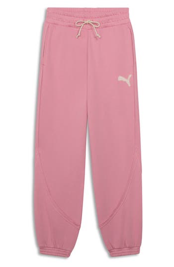 Puma Essential Double Up Joggers In Pink