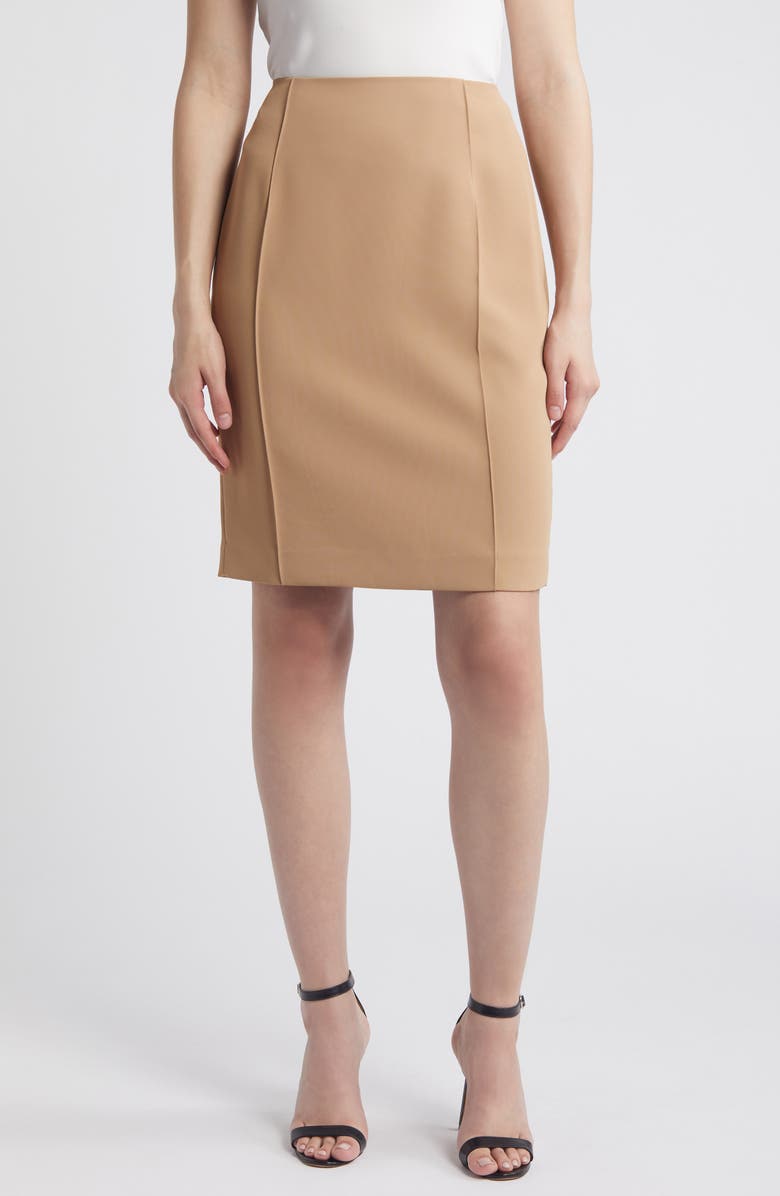 Anne Klein Pintuck Pencil Skirt, Main, color, 