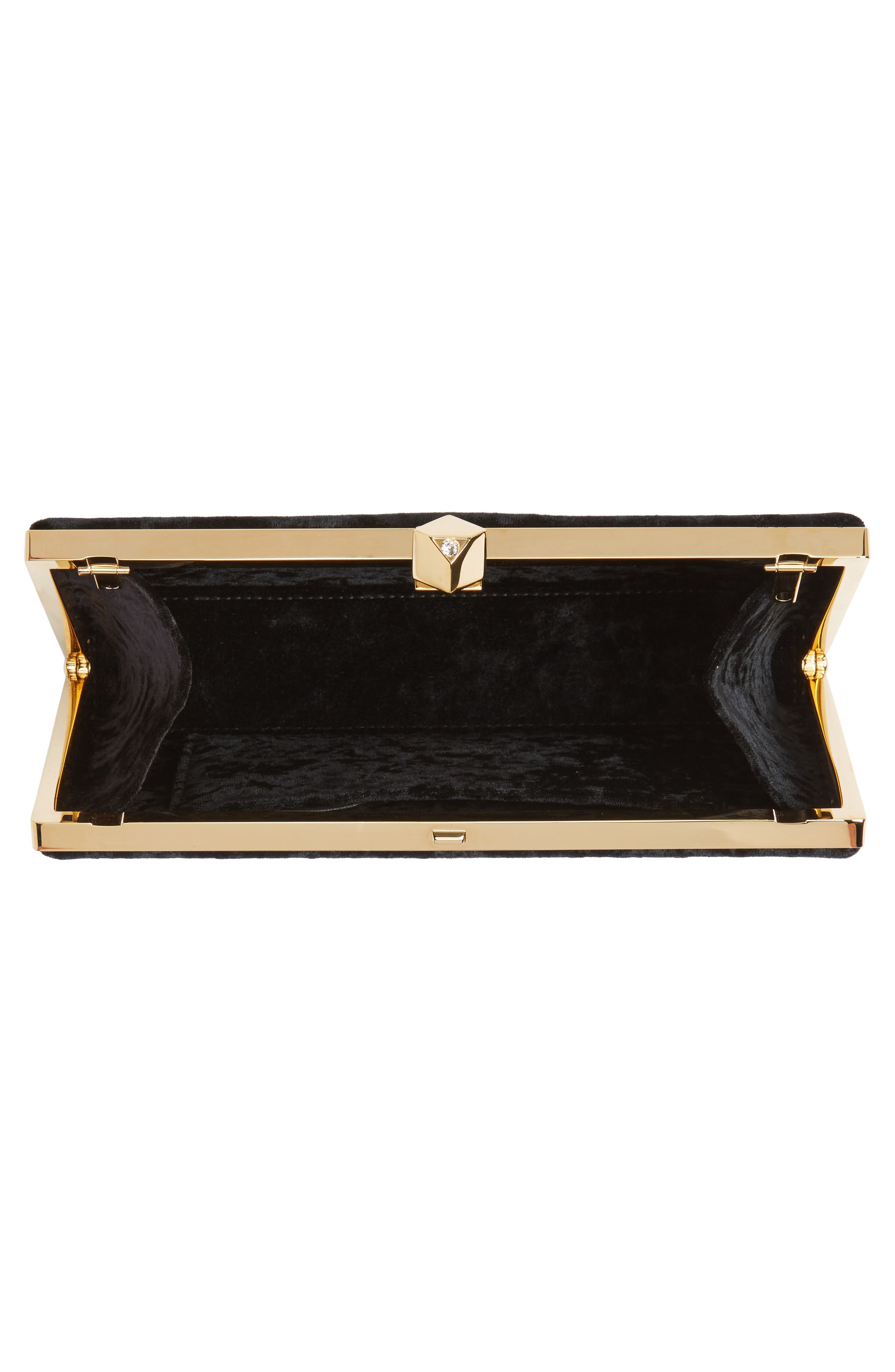 Jimmy Choo Celeste Velvet Clutch, Alternate, color, 