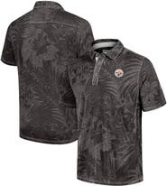 Tommy Bahama Men's Tommy Bahama Black Pittsburgh Steelers Sport Santiago Paradise Polo