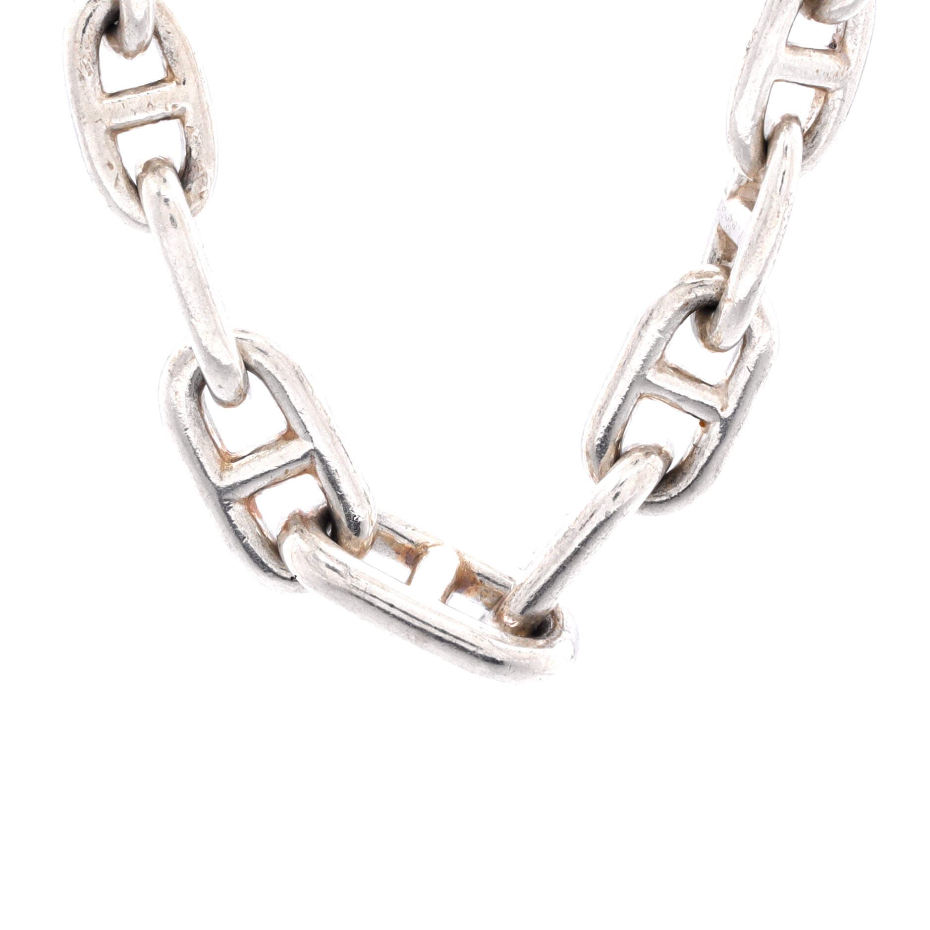 Graduated Chaine D'Ancre Necklace Sterling Silver, Main, color, Metallic Silver