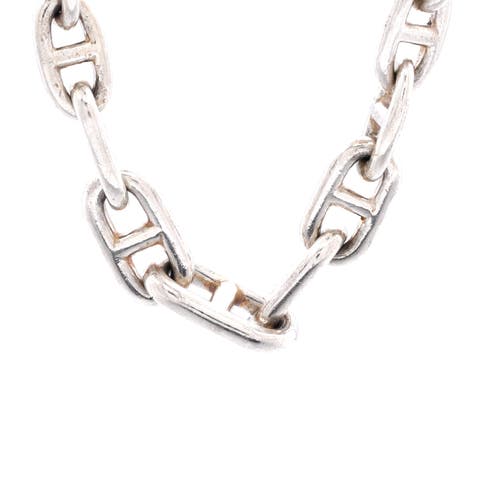 Graduated Chaine D'Ancre Necklace Sterling Silver