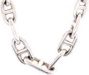 Pre-Owned Hermes Graduated Chaine D'Ancre Necklace Sterling Silver