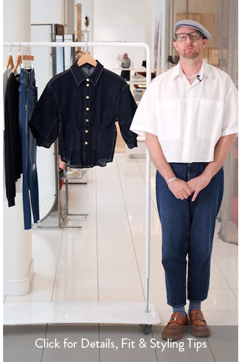 Nancy Cotton Blend Stretch Denim Shirt video