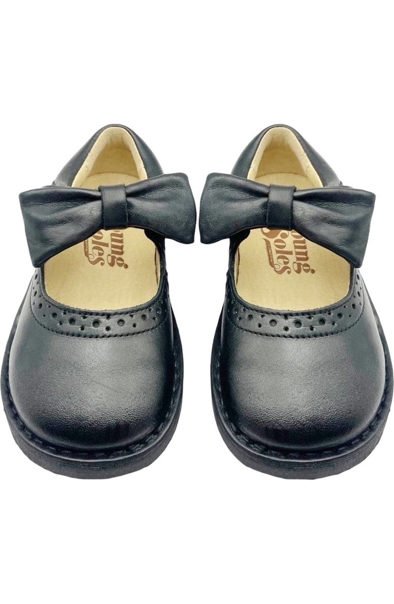 Young Soles Martha Bow Kids Mary Jane Shoe, Alternate, color, Black