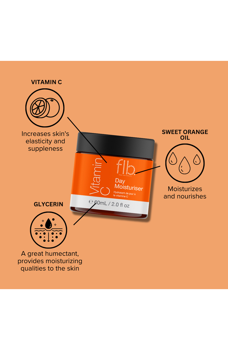 Feel Like Beauty Vitamin C Day Moisturiser 60ml, Alternate, color, White