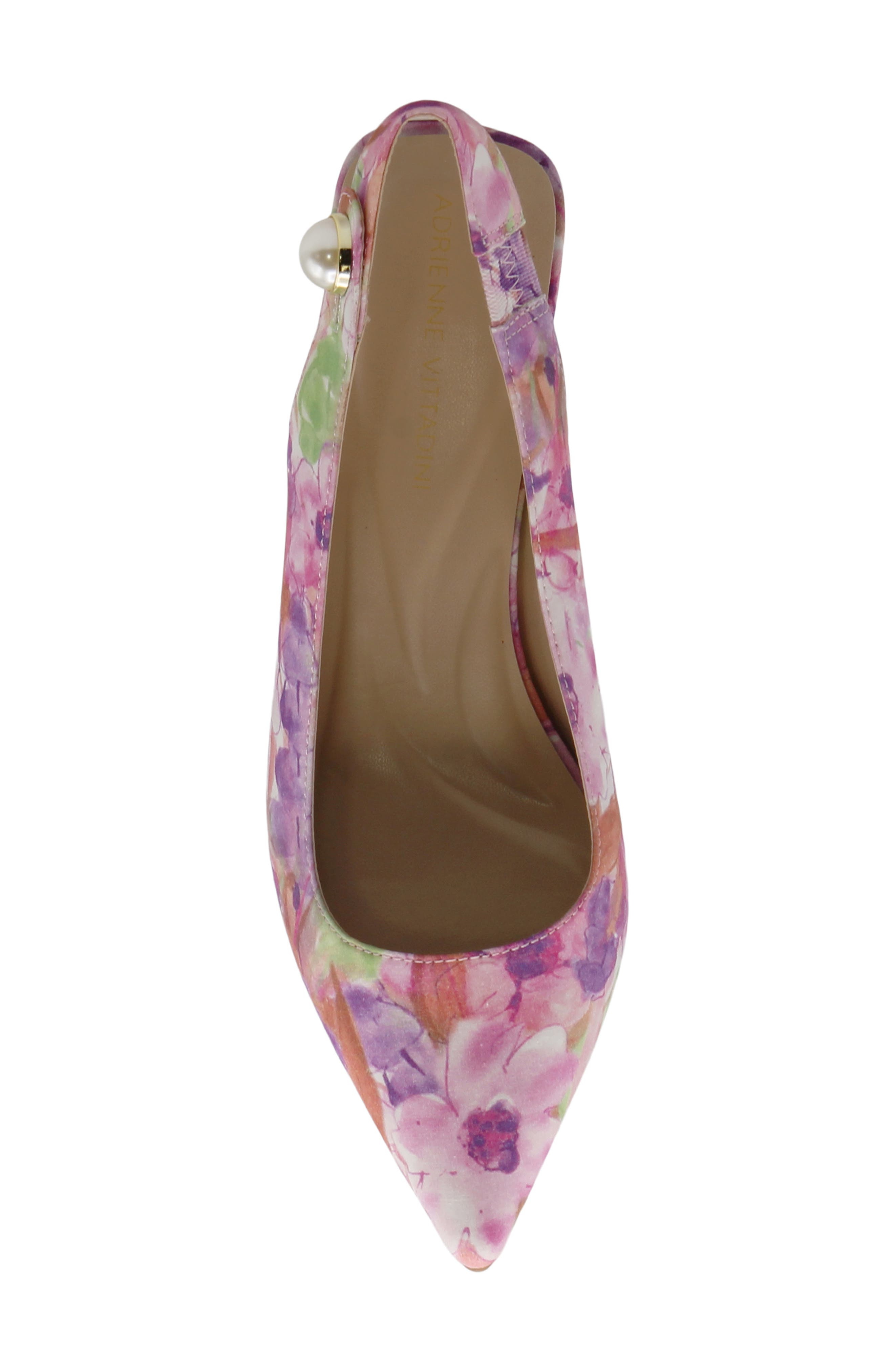 Sagan Pointed Toe Slingback Pump, Alternate, color, MAGENTA