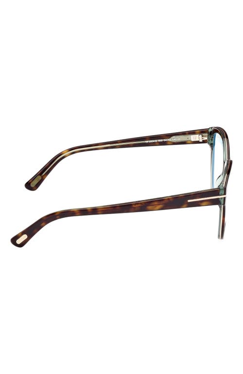 Tom Ford 54mm Cat Eye Blue Light Blocking Optical Glasses In Multi