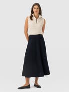 Saint + Sofia Neve Fit & Flare Skirt