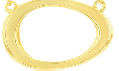 Simona Open Oval Pendant Necklace