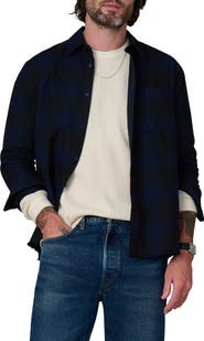 Joe's Jeans Keanu Ripped Plaid Button-Up Shirt