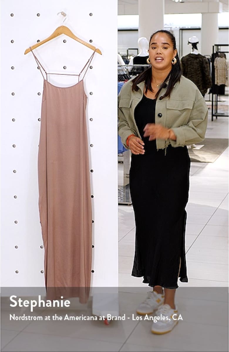 Long Stretch Silk Nightgown, sales video thumbnail