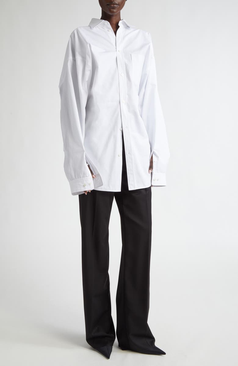 Balenciaga Tailored Wool Pants, Alternate, color, 