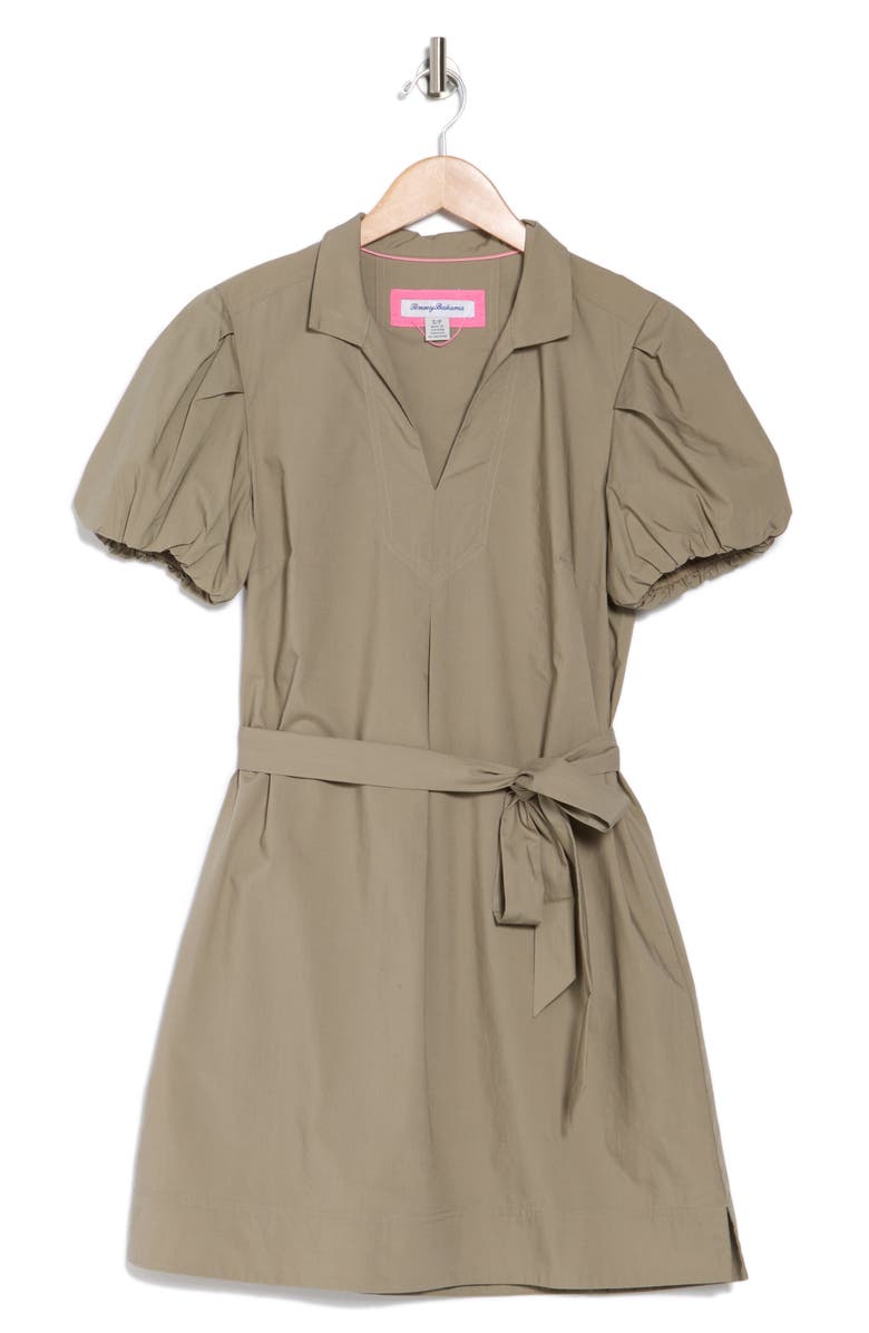 Tommy Bahama Oceana Puff Sleeve Cotton Poplin Dress, Alternate, color,