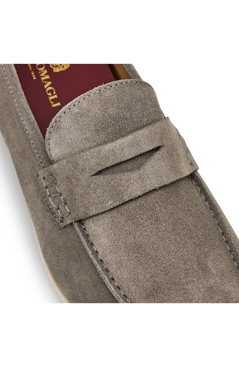 Bruno Magli Patrizio Penny Loafer, Alternate, color, Grey Suede