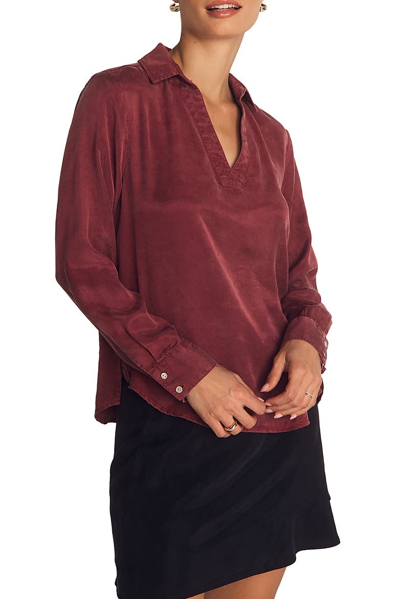 Long Sleeve Top, Alternate, color, RUBY DUSK