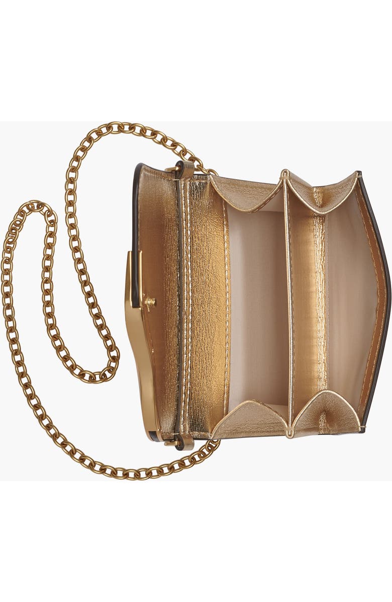 Donna Karan New York Malverne Metallic Wallet On String, Alternate, color, Gold