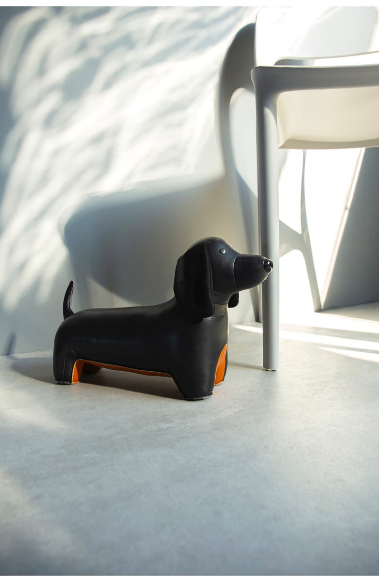 Zuny Teckel Doorstop, Alternate, color, Black