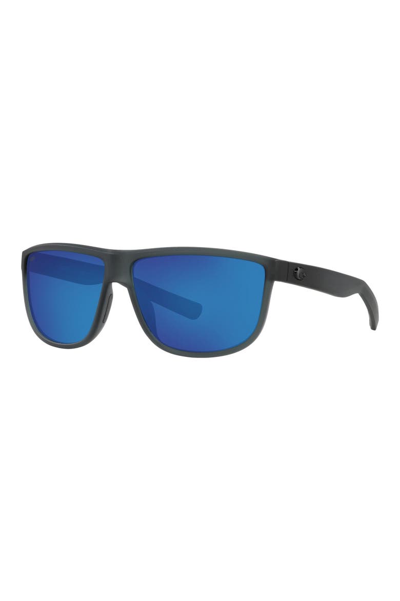 61mm Polarized Square Sunglasses, Alternate, color, GREY BLUE