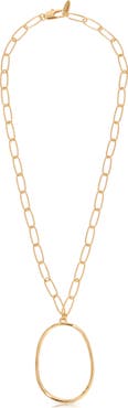 Ettika Oval Pendant Necklace