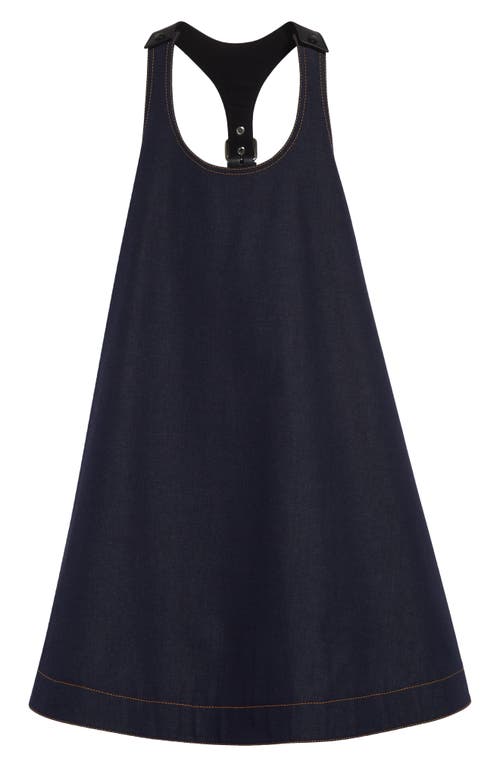 Monse Racer Back Denim Baby Doll Minidress