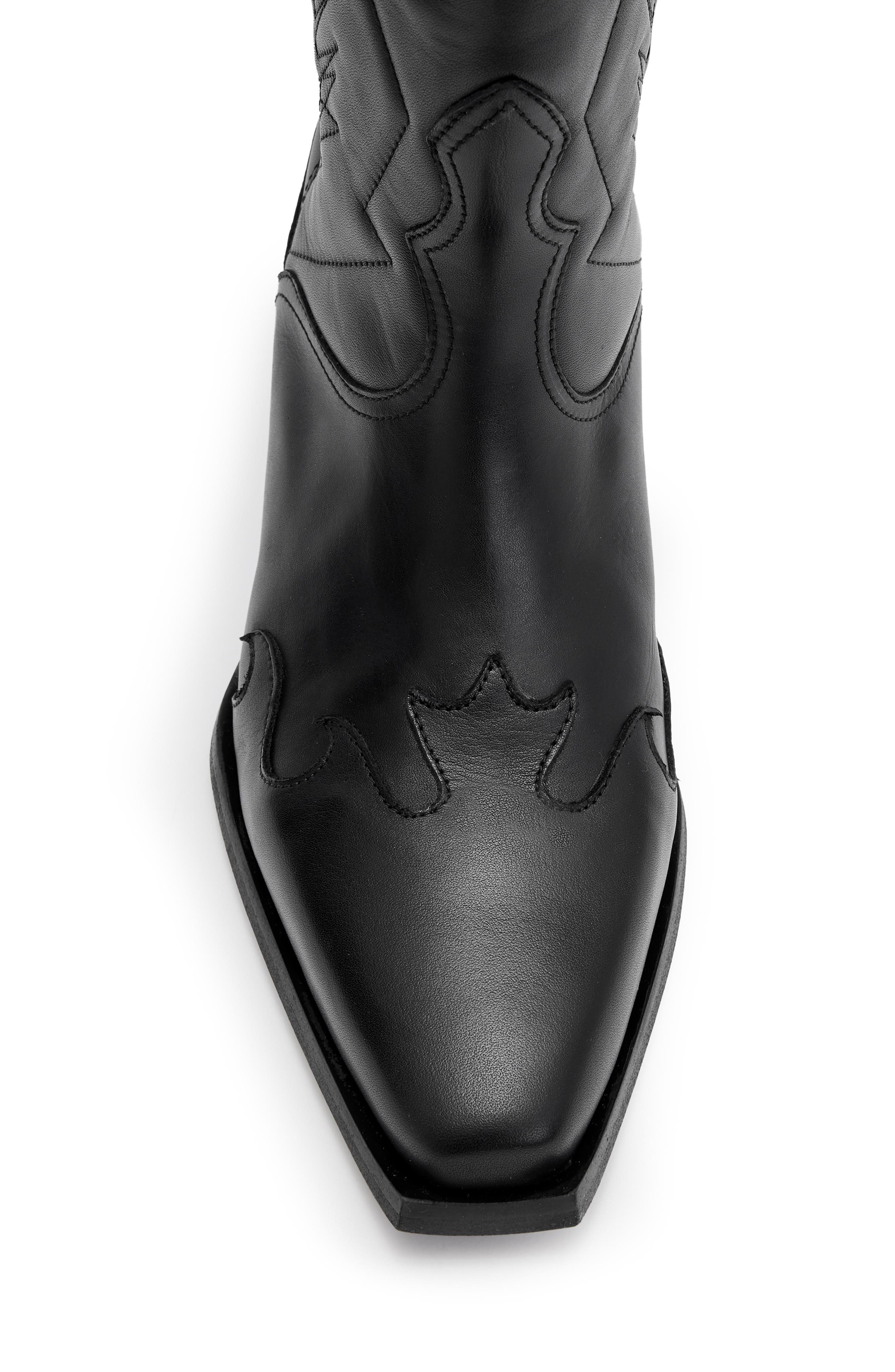 AllSaints Kacey Western Boot, Alternate, color, 