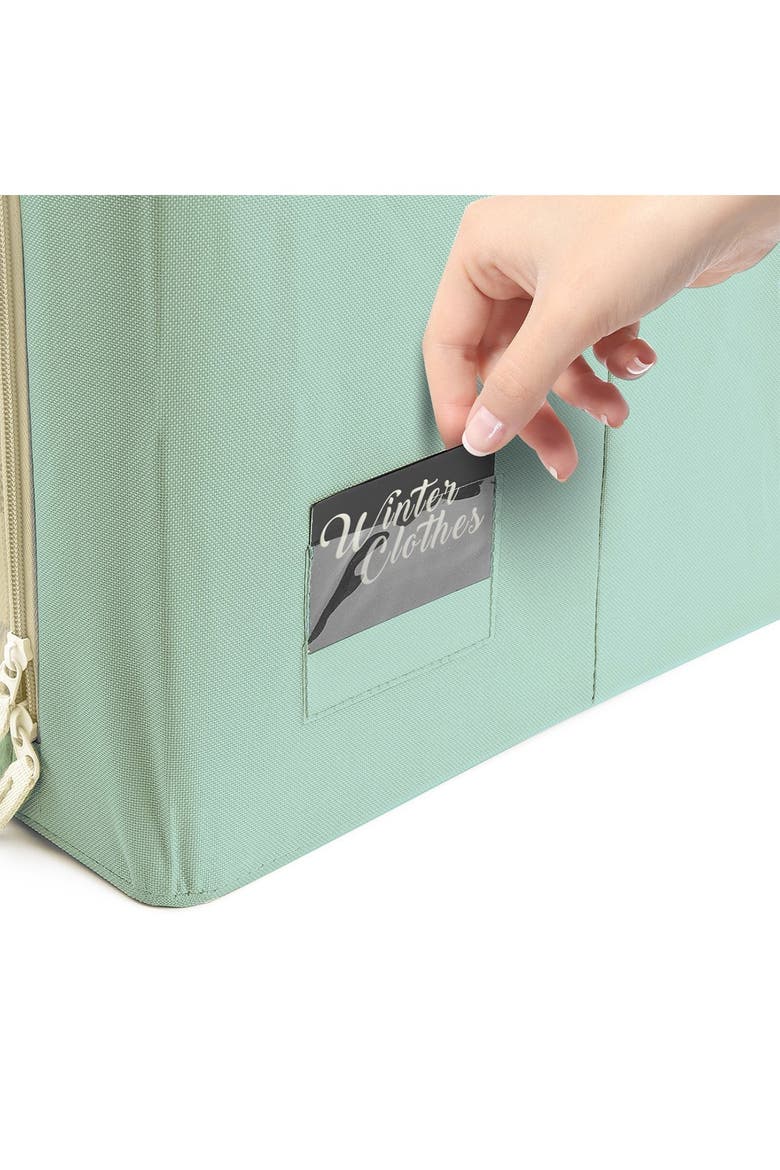 STORAGE BOX WITH WINDOW SMALL, Alternate, color, TEAL