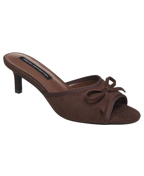 Dotty Faux Suede Heel