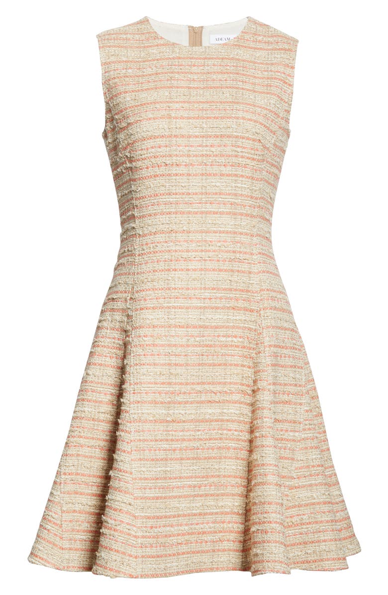 Adeam Tweed A-Line Dress, Alternate, color,