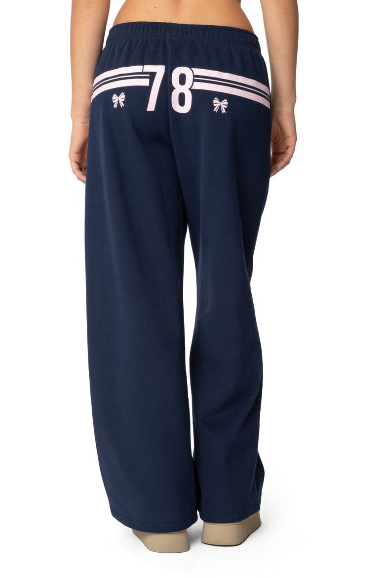 78 Bow Sweatpants, Alternate, color, NAVY