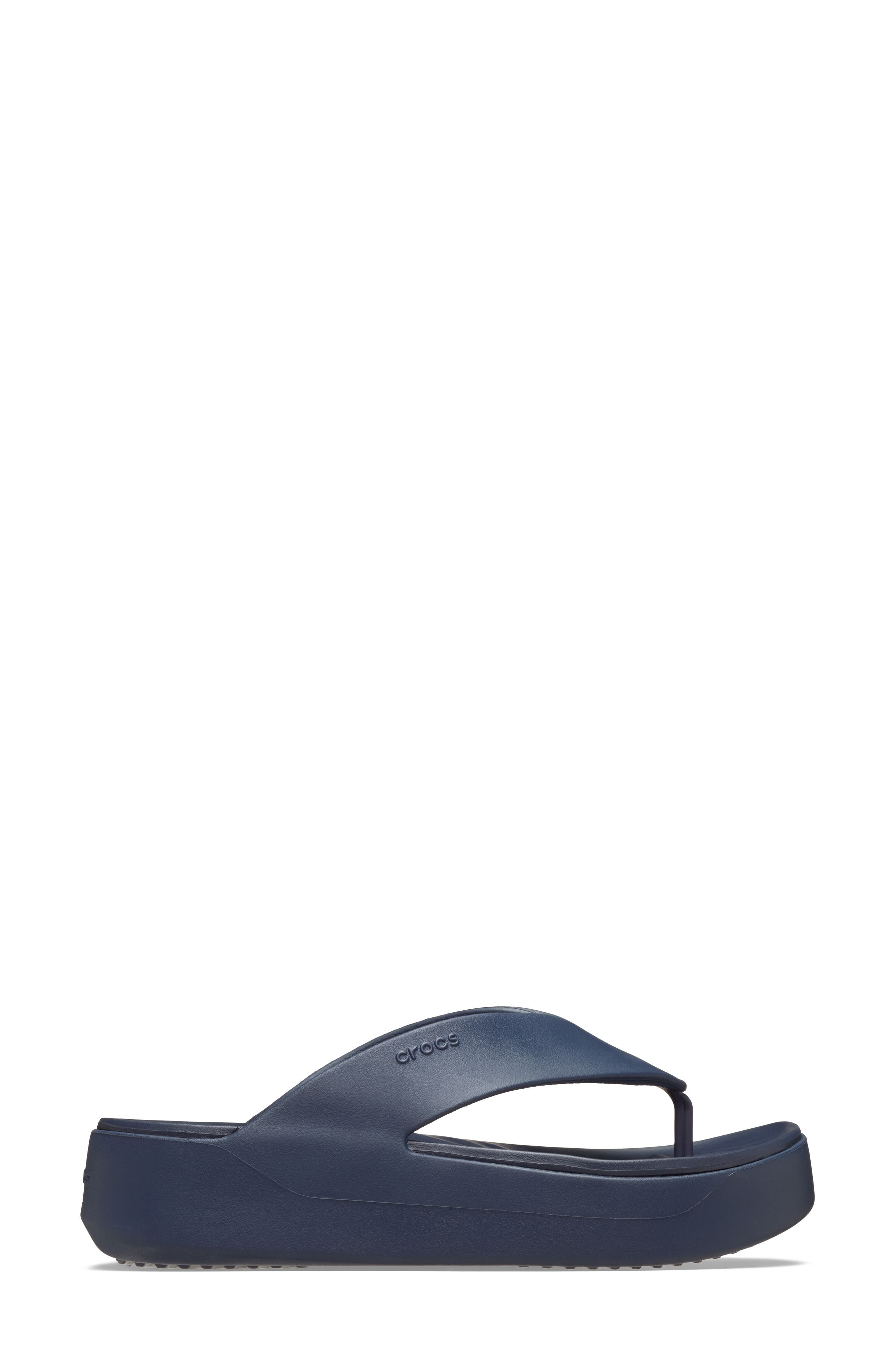 CROCS Getaway Platform Flip Flop, Alternate, color, Navy