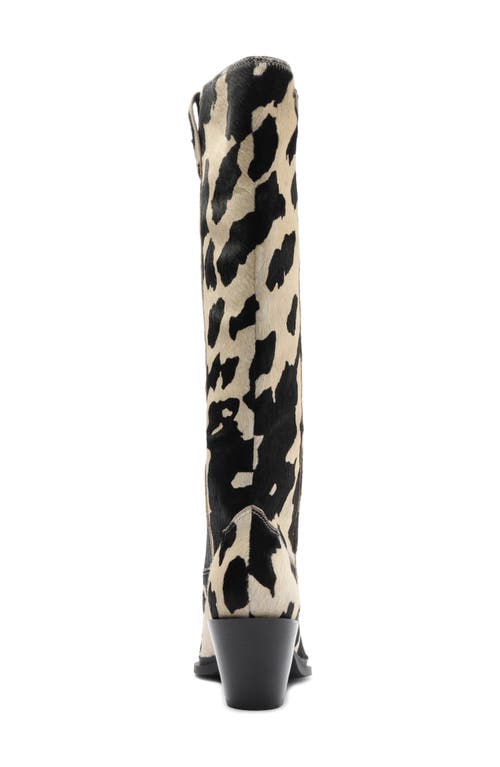 Arezzo Dakota Knee High Western Boot In Multi