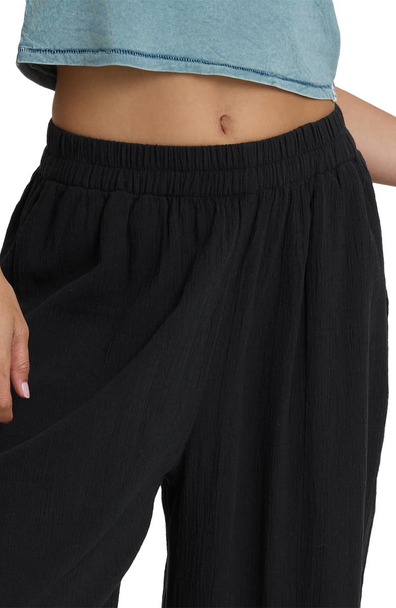 Billabong Follow Me Wide Leg Cotton Cover-Up Pants, Alternate, color, 