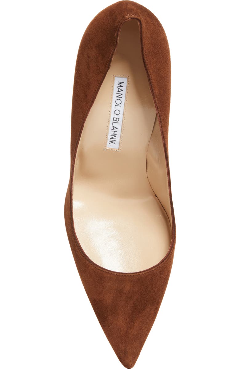 Manolo Blahnik BB Pointed Toe Pump, Alternate, color, Dbrw2079